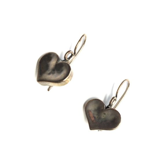 Didae Israel Sterling Silver Heart Hook Earrings - Picture 7 of 8
